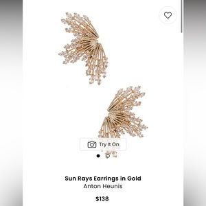 Anton Heunis- Sun Rays Earrings in Gold